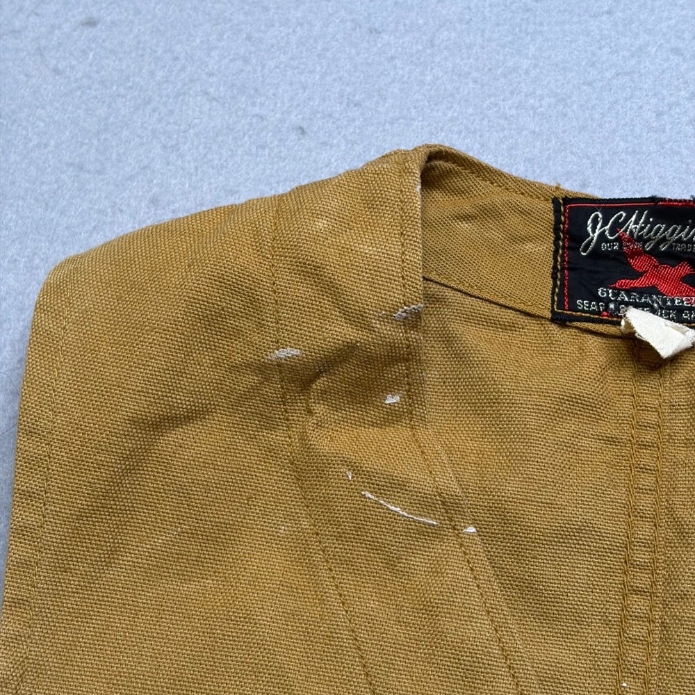 JC Higgins Hunting Vest Womens M Tan Sears Roebuck Vintage Canvas Shell Loops - Picture 5 of 11